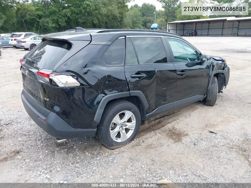 2021 Toyota Rav4 Xle VIN: 2T3W1RFV8MC086885 Lot: 40091433