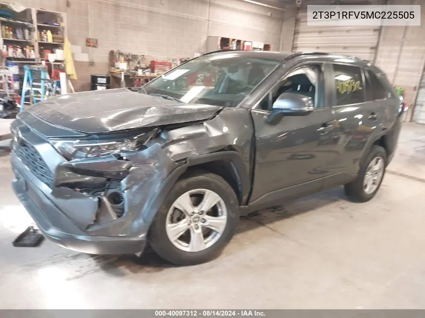 2021 Toyota Rav4 Xle VIN: 2T3P1RFV5MC225505 Lot: 40097312