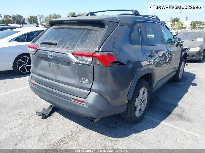 2021 Toyota Rav4 Xle VIN: 4T3RWRFV5MU022896 Lot: 40099527