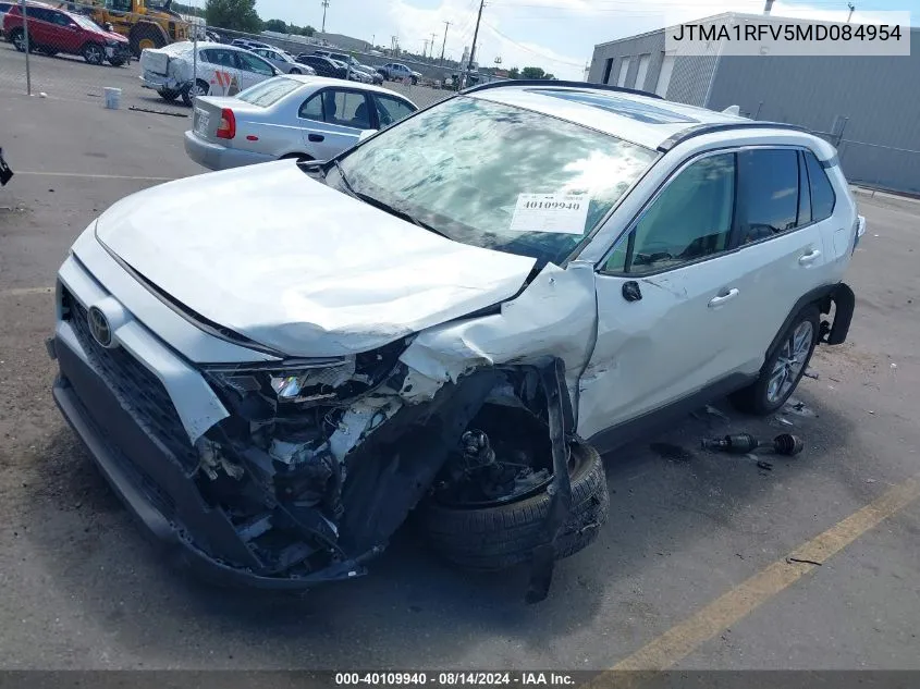 2021 Toyota Rav4 Xle Premium VIN: JTMA1RFV5MD084954 Lot: 40109940