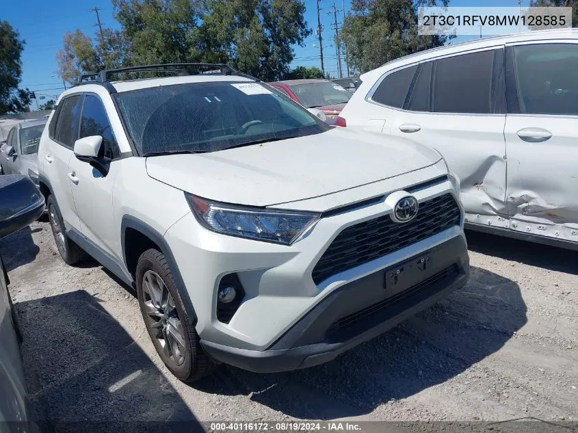 2021 Toyota Rav4 Xle Premium VIN: 2T3C1RFV8MW128585 Lot: 40116172