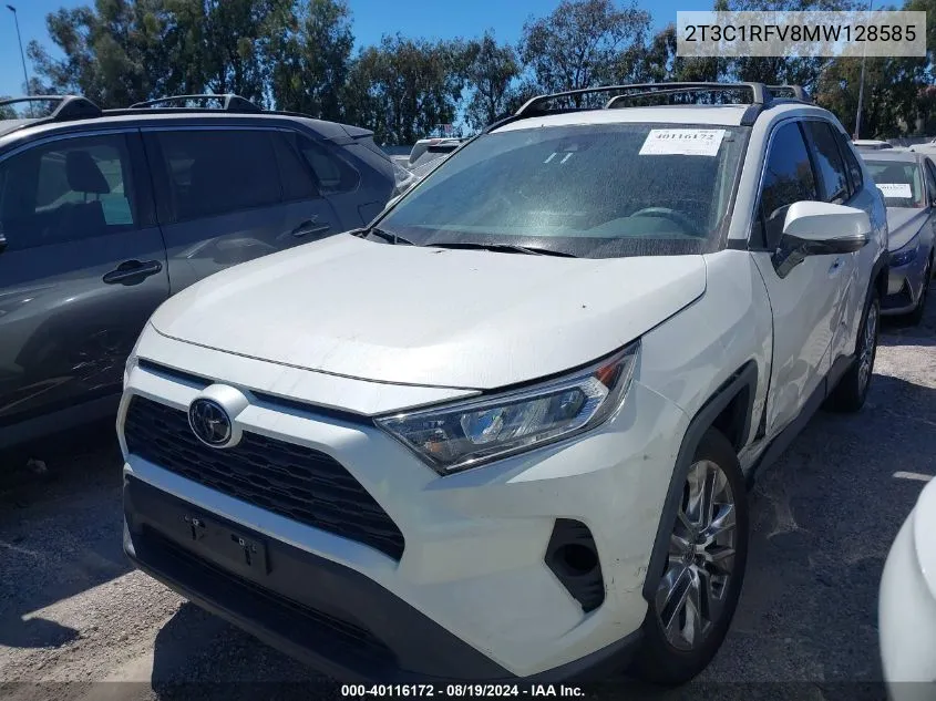 2021 Toyota Rav4 Xle Premium VIN: 2T3C1RFV8MW128585 Lot: 40116172