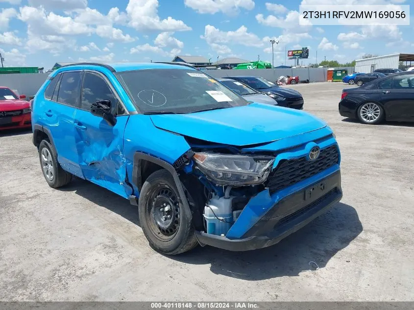 2021 Toyota Rav4 Le VIN: 2T3H1RFV2MW169056 Lot: 40118148