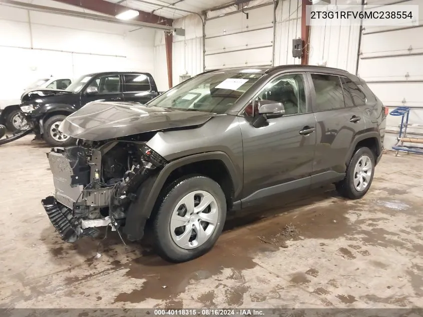 2T3G1RFV6MC238554 2021 Toyota Rav4 Le