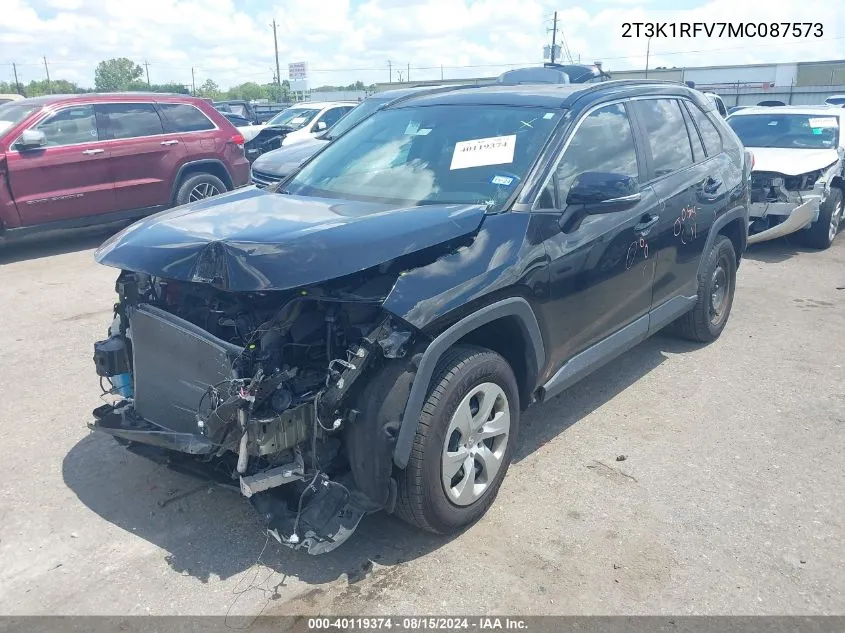 2T3K1RFV7MC087573 2021 Toyota Rav4 Le