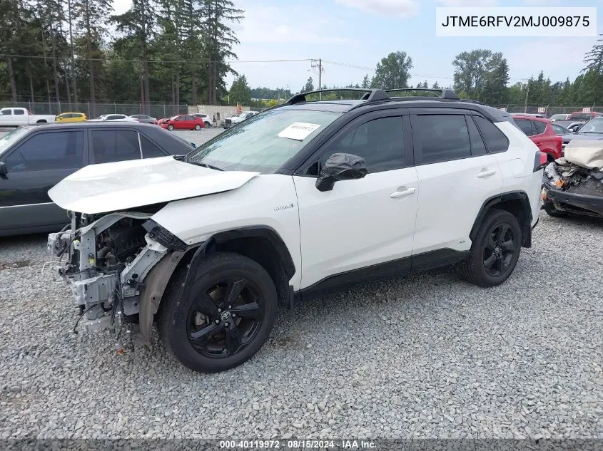 2021 Toyota Rav4 Hybrid Xse VIN: JTME6RFV2MJ009875 Lot: 40119972