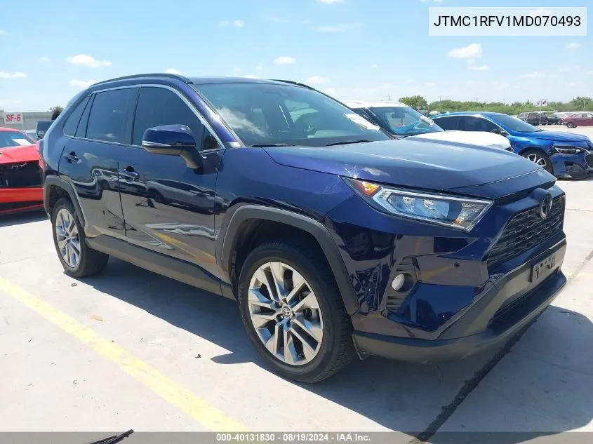 2021 Toyota Rav4 Xle Premium VIN: JTMC1RFV1MD070493 Lot: 40131830