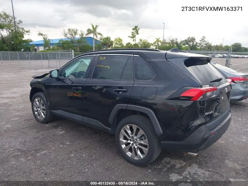 2021 Toyota Rav4 Xle Premium VIN: 2T3C1RFVXMW163371 Lot: 40132430