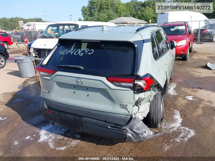 2T3P1RFV1MW140272 2021 Toyota Rav4 Xle