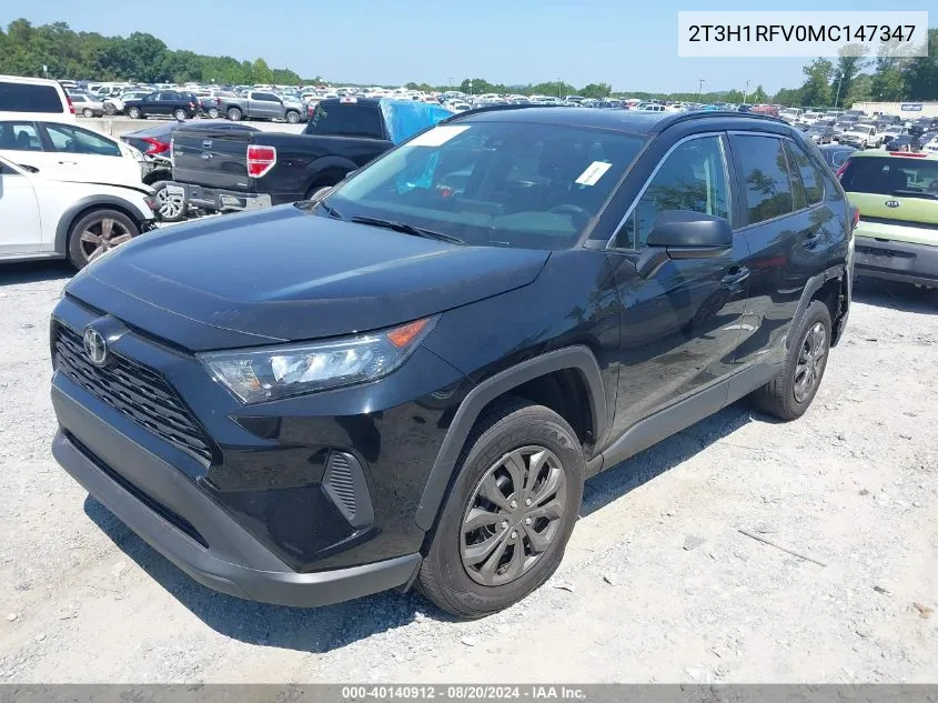 2021 Toyota Rav4 Le VIN: 2T3H1RFV0MC147347 Lot: 40140912