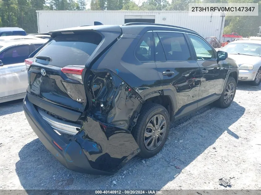 2T3H1RFV0MC147347 2021 Toyota Rav4 Le