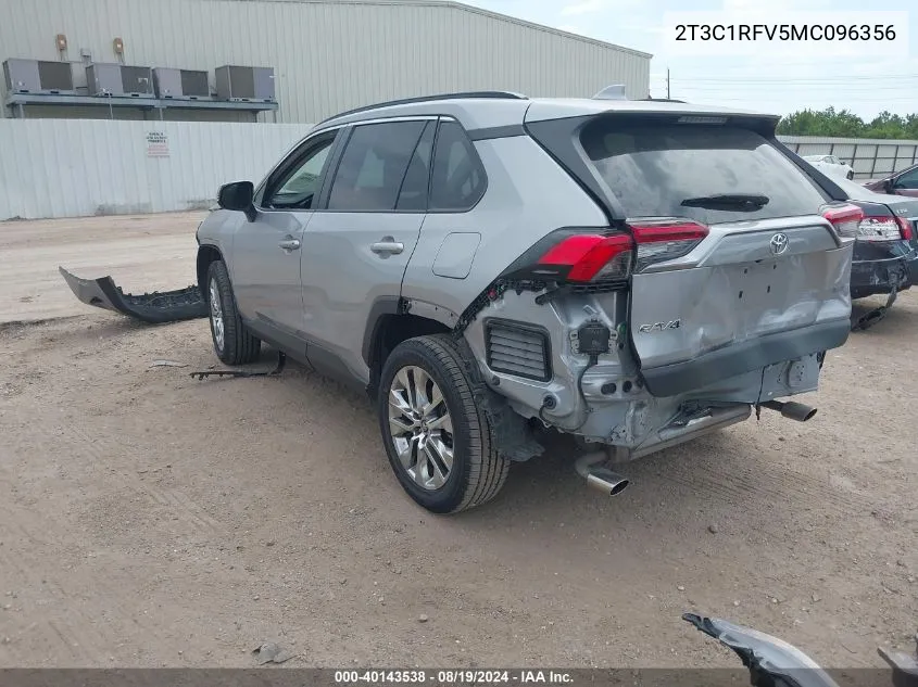 2T3C1RFV5MC096356 2021 Toyota Rav4 Xle Premium