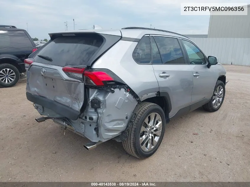 2021 Toyota Rav4 Xle Premium VIN: 2T3C1RFV5MC096356 Lot: 40143538