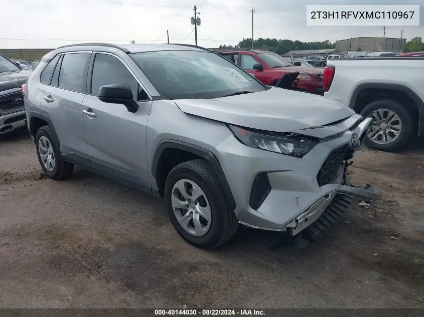 2021 Toyota Rav4 Le VIN: 2T3H1RFVXMC110967 Lot: 40144030