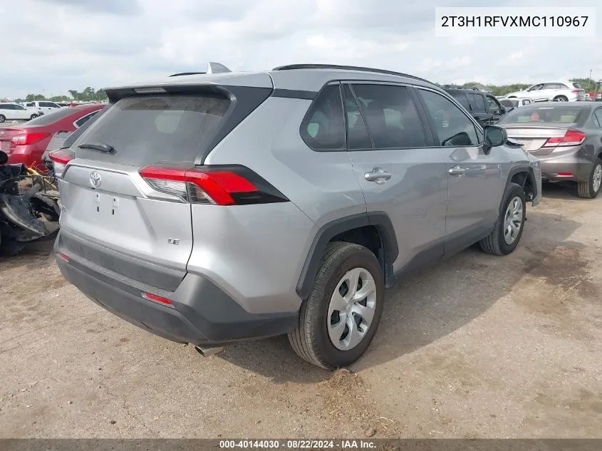 2T3H1RFVXMC110967 2021 Toyota Rav4 Le