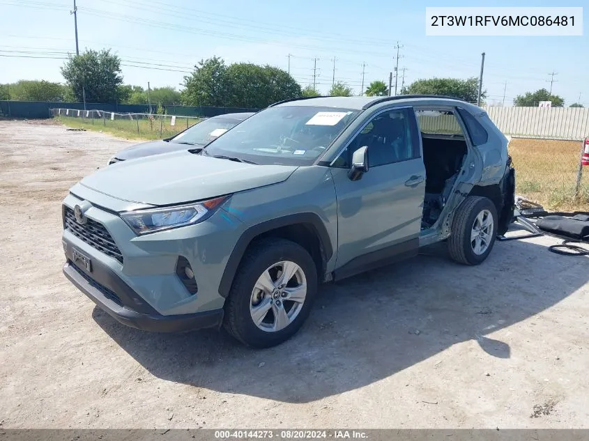 2T3W1RFV6MC086481 2021 Toyota Rav4 Xle