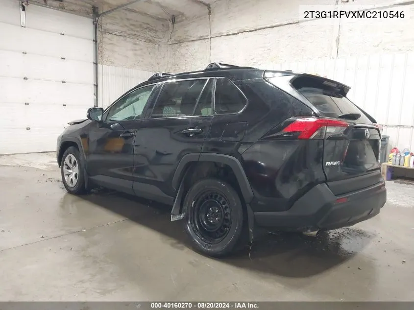 2021 Toyota Rav4 Le VIN: 2T3G1RFVXMC210546 Lot: 40160270