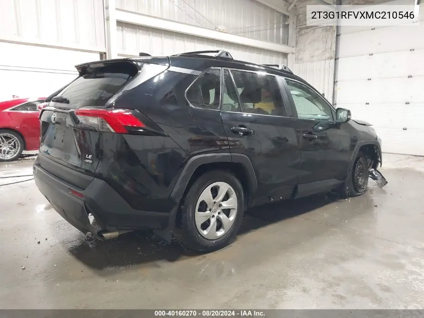 2T3G1RFVXMC210546 2021 Toyota Rav4 Le