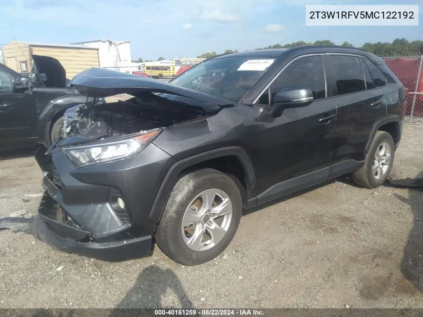 2021 Toyota Rav4 Xle VIN: 2T3W1RFV5MC122192 Lot: 40161259