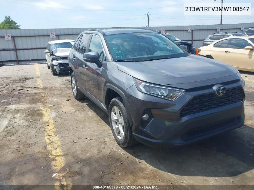 2T3W1RFV3MW108547 2021 Toyota Rav4 Xle