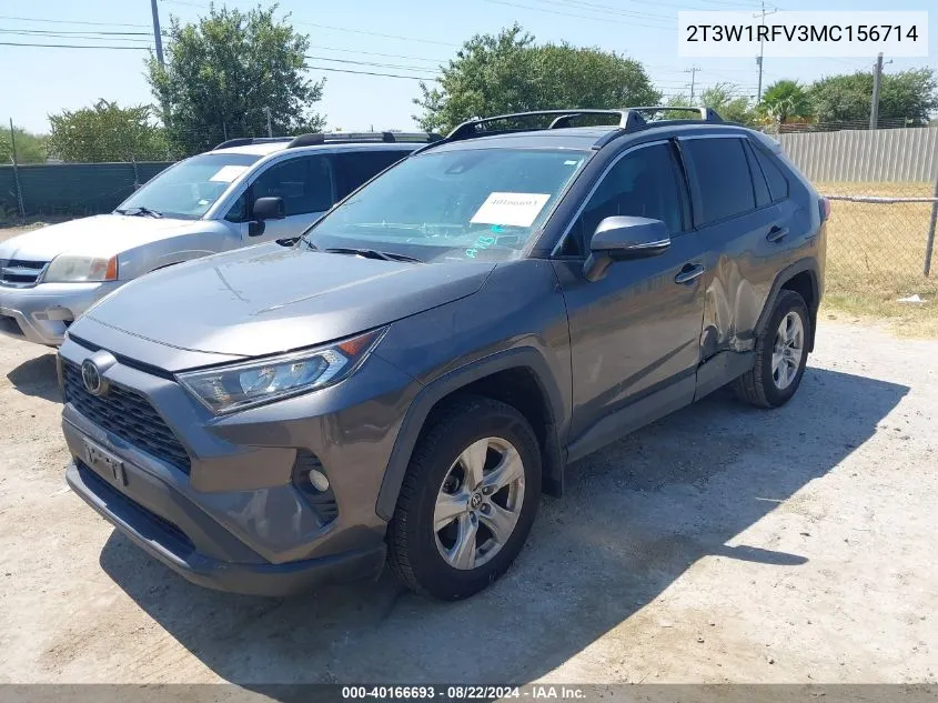 2021 Toyota Rav4 Xle VIN: 2T3W1RFV3MC156714 Lot: 40166693