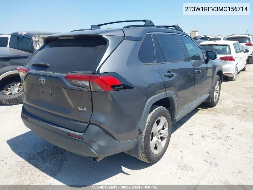 2T3W1RFV3MC156714 2021 Toyota Rav4 Xle