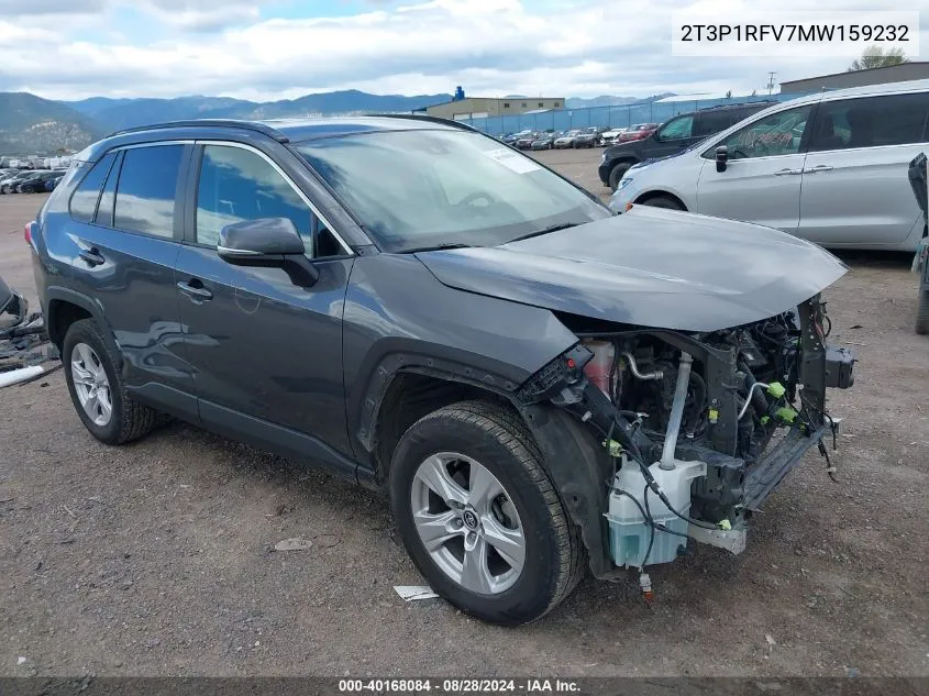 2T3P1RFV7MW159232 2021 Toyota Rav4 Xle