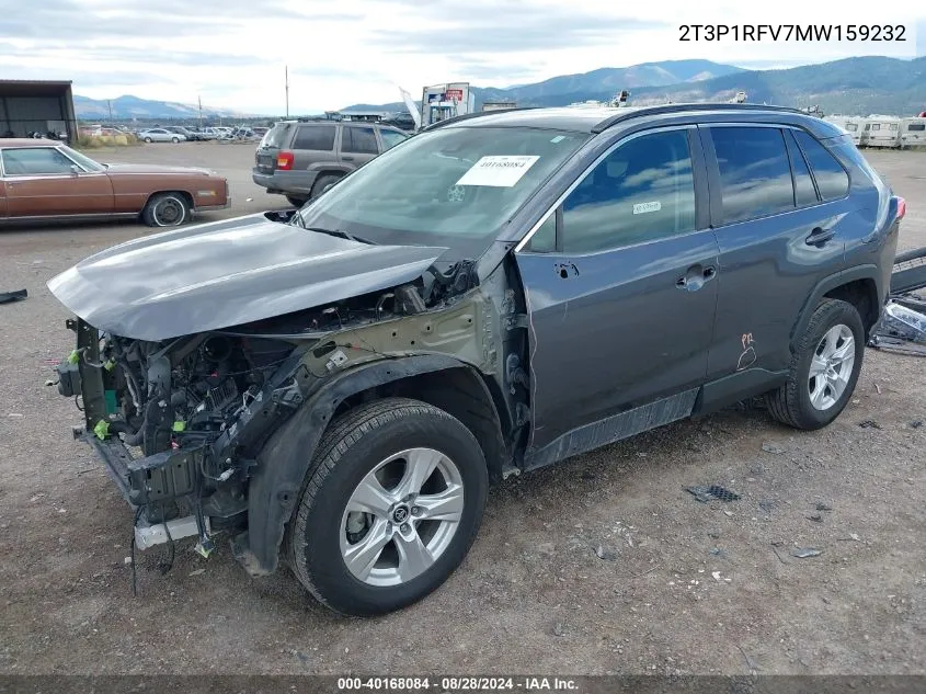 2T3P1RFV7MW159232 2021 Toyota Rav4 Xle