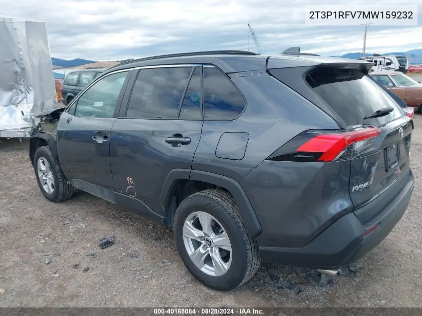 2T3P1RFV7MW159232 2021 Toyota Rav4 Xle