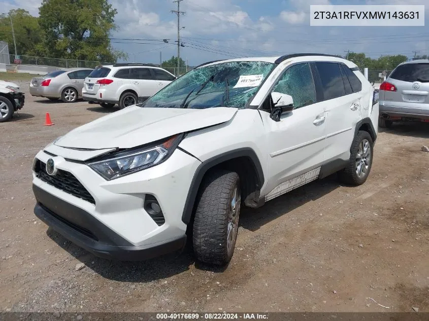 2T3A1RFVXMW143631 2021 Toyota Rav4 Xle Premium