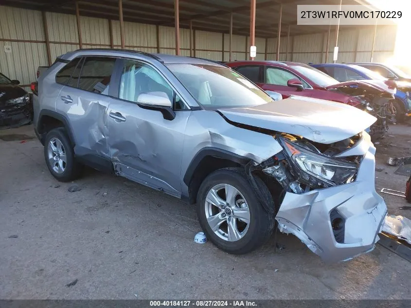 2021 Toyota Rav4 Xle VIN: 2T3W1RFV0MC170229 Lot: 40184127