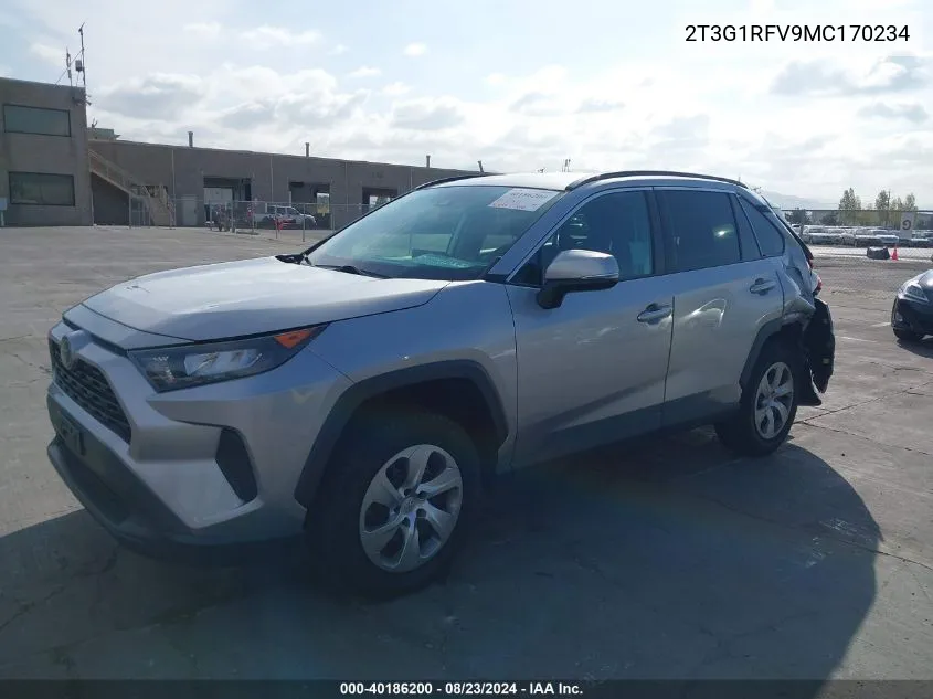 2T3G1RFV9MC170234 2021 Toyota Rav4 Le