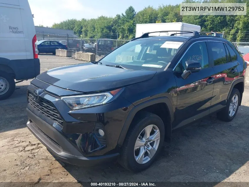 2T3W1RFV1MW129753 2021 Toyota Rav4 Xle