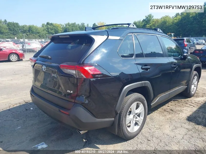 2T3W1RFV1MW129753 2021 Toyota Rav4 Xle