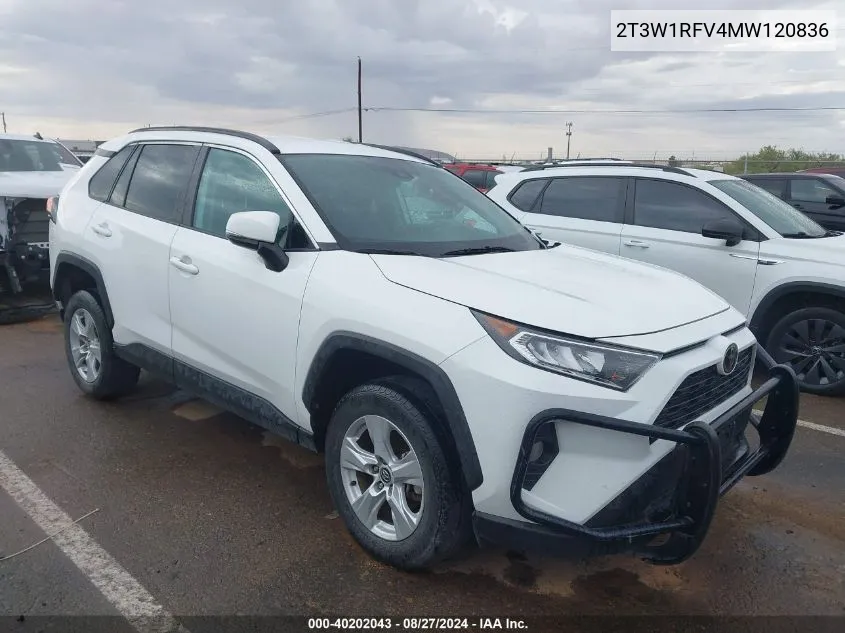 2T3W1RFV4MW120836 2021 Toyota Rav4 Xle