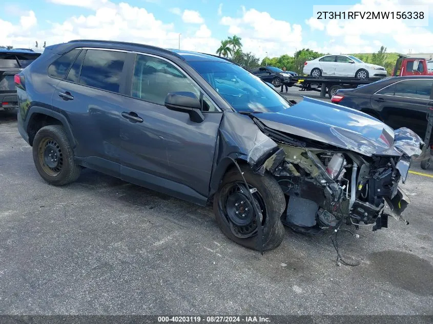 2021 Toyota Rav4 Le VIN: 2T3H1RFV2MW156338 Lot: 40203119