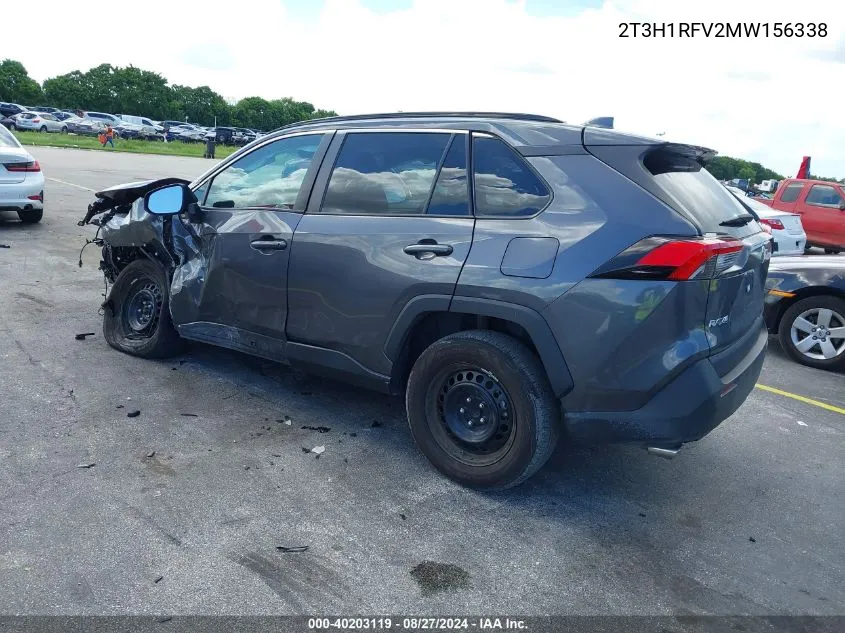 2021 Toyota Rav4 Le VIN: 2T3H1RFV2MW156338 Lot: 40203119