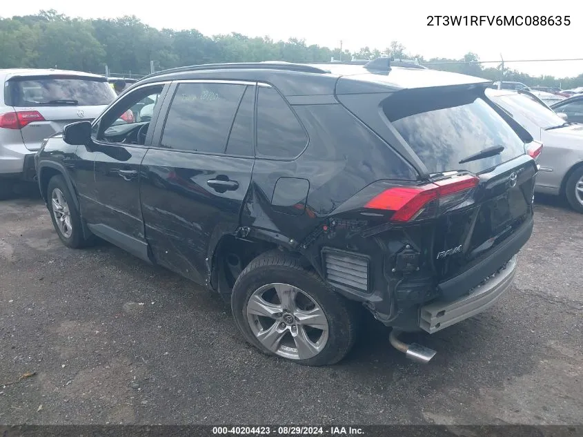 2T3W1RFV6MC088635 2021 Toyota Rav4 Xle