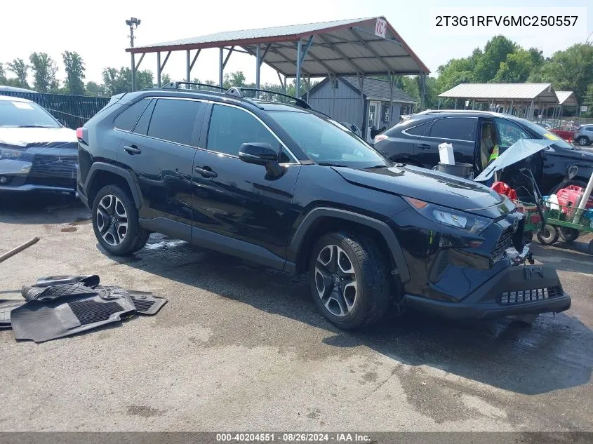 2021 Toyota Rav4 Le VIN: 2T3G1RFV6MC250557 Lot: 40204551