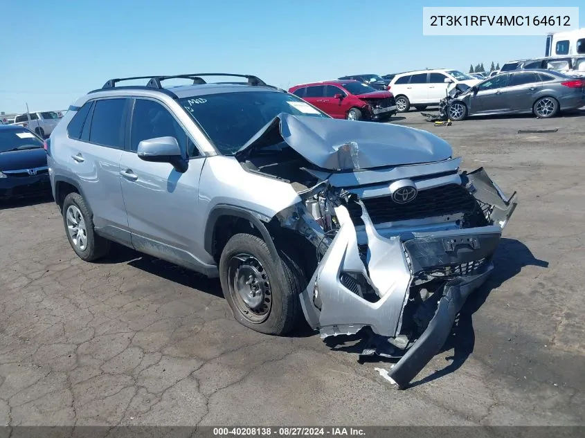 2T3K1RFV4MC164612 2021 Toyota Rav4 Le