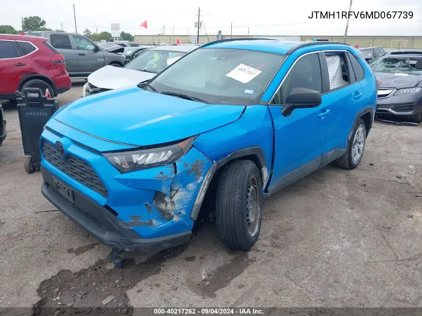 JTMH1RFV6MD067739 2021 Toyota Rav4 Le