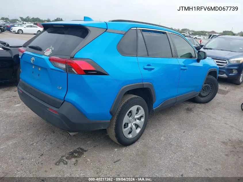 2021 Toyota Rav4 Le VIN: JTMH1RFV6MD067739 Lot: 40217262