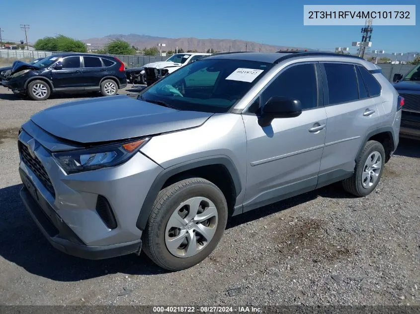 2021 Toyota Rav4 Le VIN: 2T3H1RFV4MC101732 Lot: 40218722