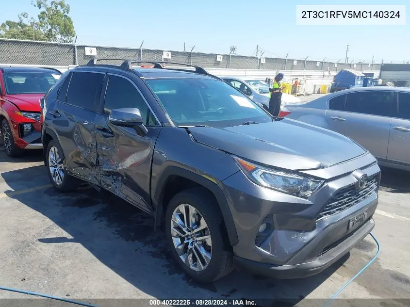 2021 Toyota Rav4 Xle Premium VIN: 2T3C1RFV5MC140324 Lot: 40222225