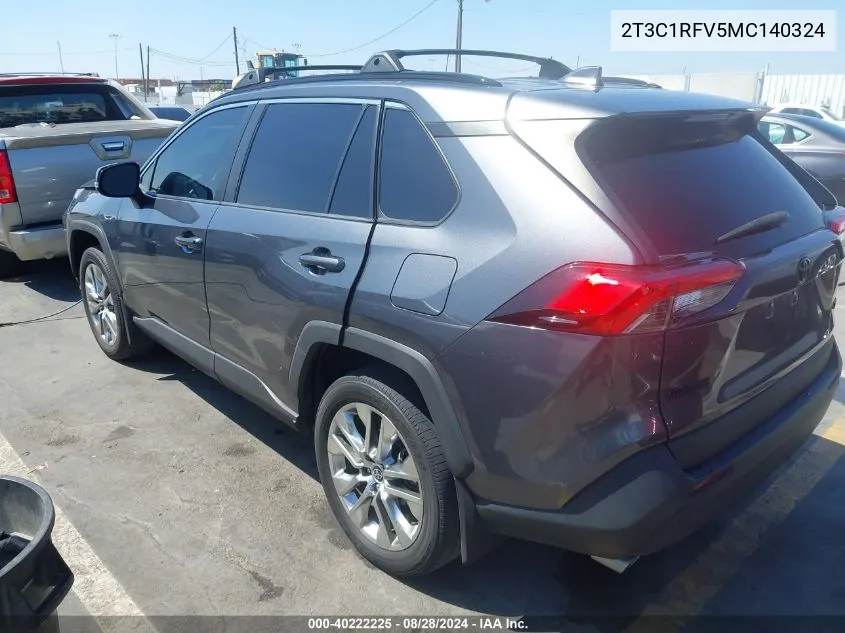 2021 Toyota Rav4 Xle Premium VIN: 2T3C1RFV5MC140324 Lot: 40222225