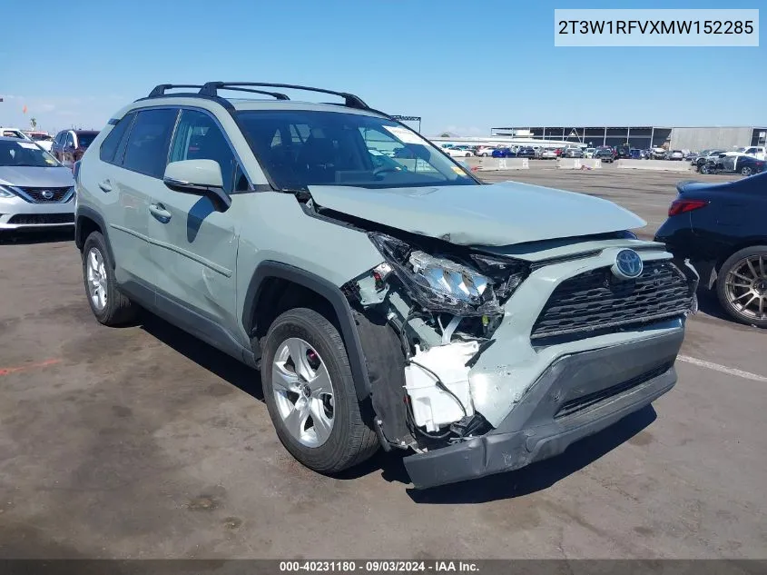 2021 Toyota Rav4 Xle VIN: 2T3W1RFVXMW152285 Lot: 40231180