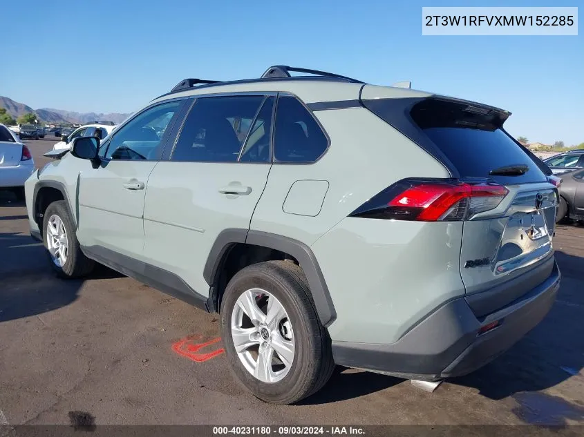 2021 Toyota Rav4 Xle VIN: 2T3W1RFVXMW152285 Lot: 40231180