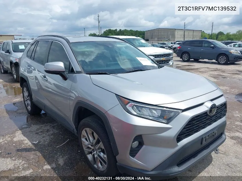 2021 Toyota Rav4 Xle Premium VIN: 2T3C1RFV7MC139532 Lot: 40232131