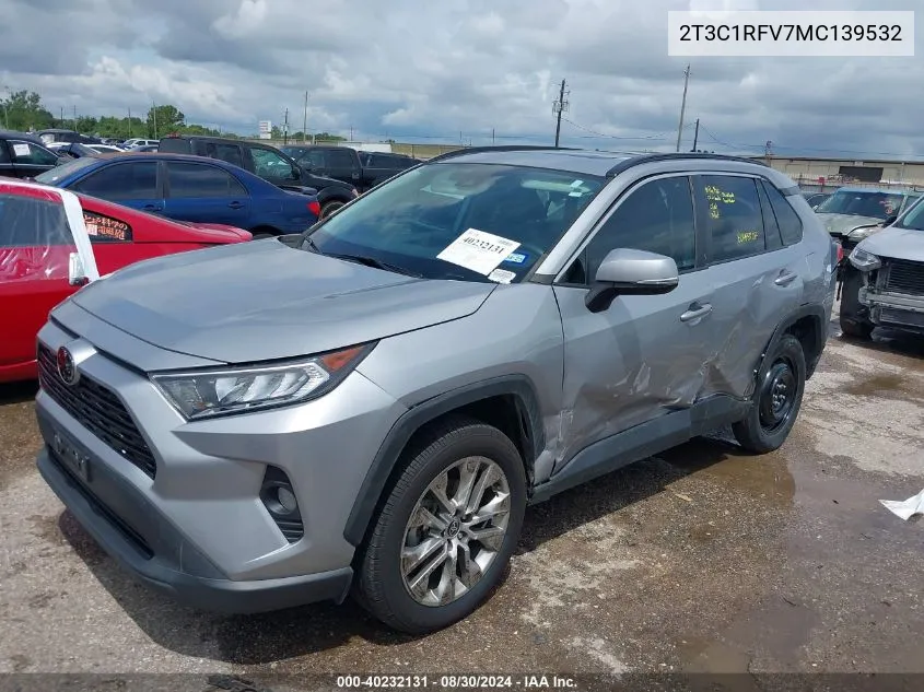 2021 Toyota Rav4 Xle Premium VIN: 2T3C1RFV7MC139532 Lot: 40232131