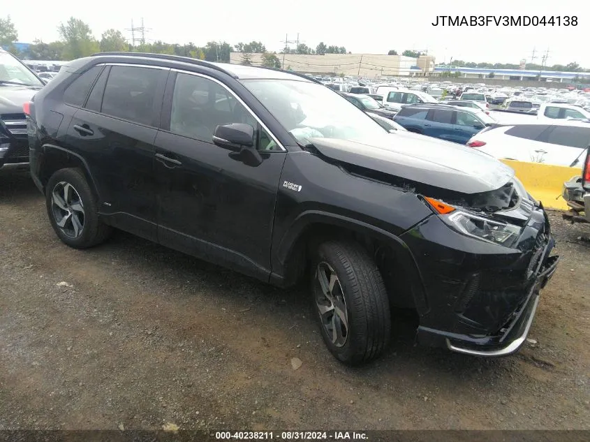 2021 Toyota Rav4 Prime Se VIN: JTMAB3FV3MD044138 Lot: 40238211